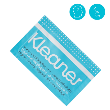Kleaner wipe single dose